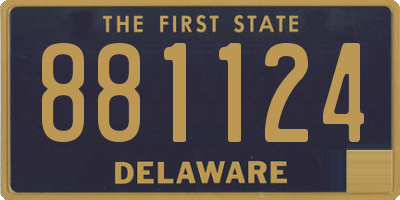 DE license plate 881124