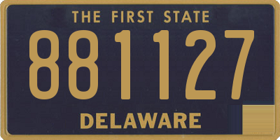 DE license plate 881127