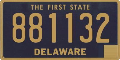 DE license plate 881132