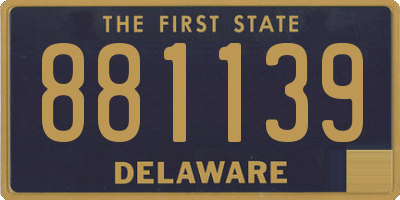 DE license plate 881139