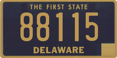 DE license plate 88115