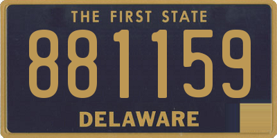 DE license plate 881159