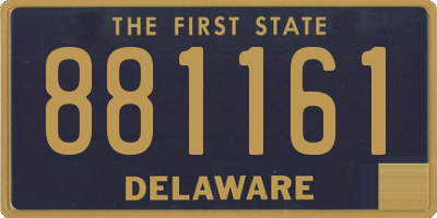 DE license plate 881161
