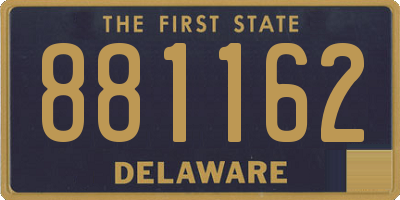 DE license plate 881162