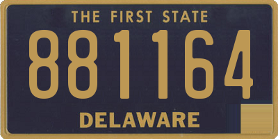 DE license plate 881164