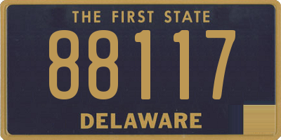DE license plate 88117