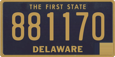 DE license plate 881170