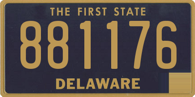 DE license plate 881176