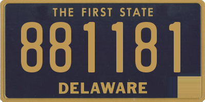 DE license plate 881181