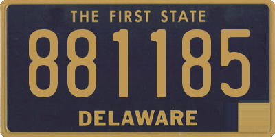 DE license plate 881185