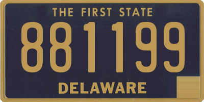 DE license plate 881199