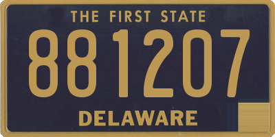 DE license plate 881207