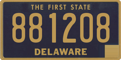 DE license plate 881208