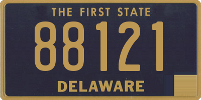 DE license plate 88121