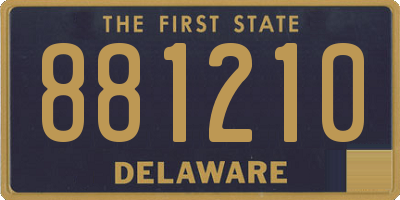 DE license plate 881210