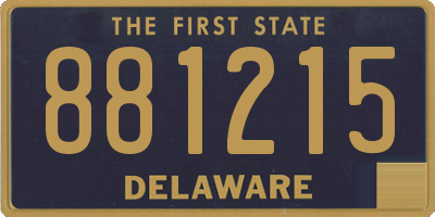 DE license plate 881215