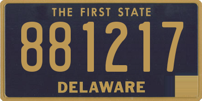 DE license plate 881217