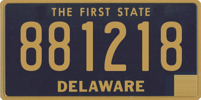 DE license plate 881218