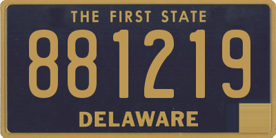 DE license plate 881219