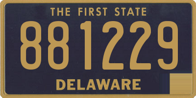 DE license plate 881229