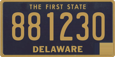 DE license plate 881230