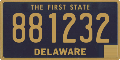 DE license plate 881232