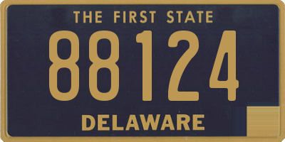 DE license plate 88124