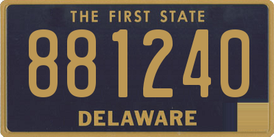 DE license plate 881240