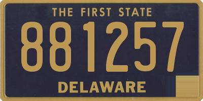 DE license plate 881257
