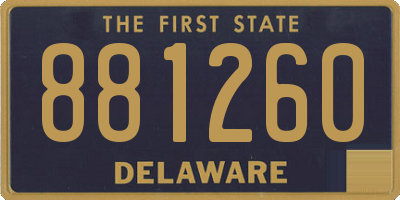 DE license plate 881260