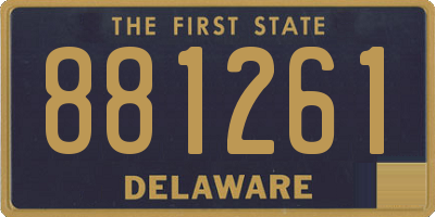 DE license plate 881261