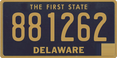 DE license plate 881262