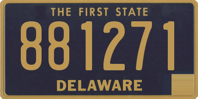 DE license plate 881271
