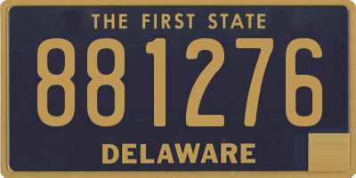 DE license plate 881276