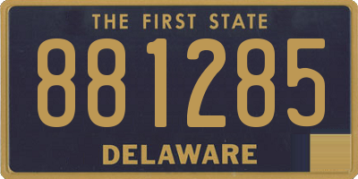 DE license plate 881285