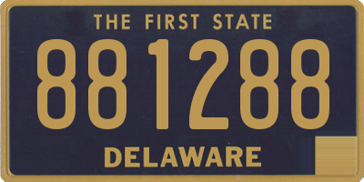 DE license plate 881288