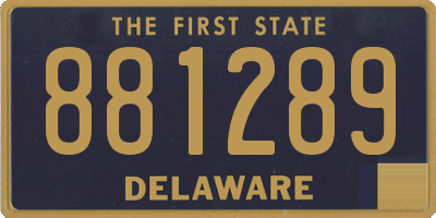 DE license plate 881289
