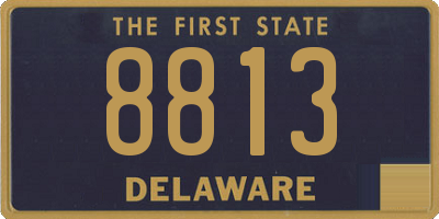 DE license plate 8813