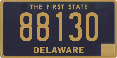 DE license plate 88130