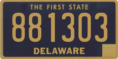 DE license plate 881303
