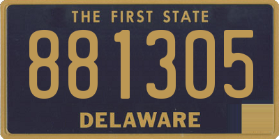 DE license plate 881305