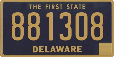 DE license plate 881308