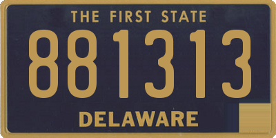 DE license plate 881313