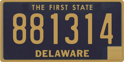 DE license plate 881314