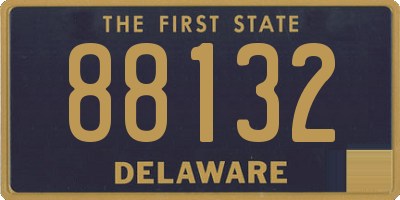 DE license plate 88132