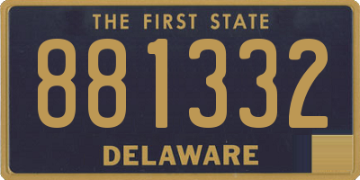 DE license plate 881332