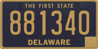DE license plate 881340