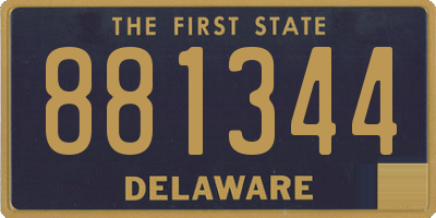 DE license plate 881344