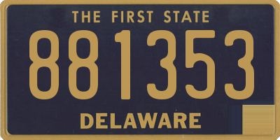 DE license plate 881353