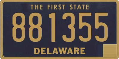 DE license plate 881355